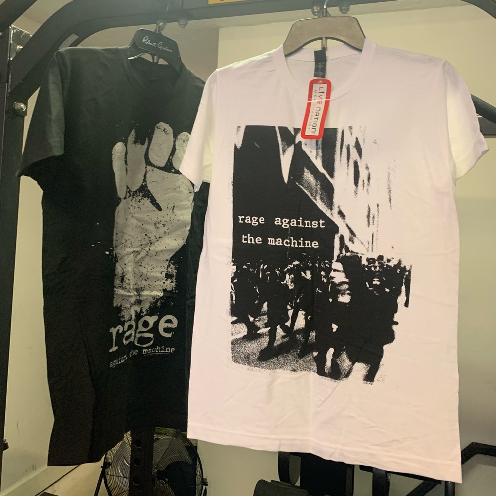 Lot of 2 new Rage Against the Machine Live Nation concert tees size Small